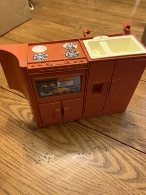 Autocaravana Barbie Star 1976 vintage piezas de repuesto estufa horno fregadero Foto 1 de 3