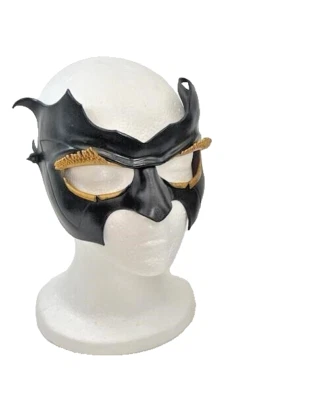 Máscara de cuero Matthew Monsour gato negro mascarada Mardi Gras 2001 Renaissance587 Foto 1 de 4