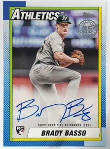 Tarjeta de autógrafo #90A-BBA Brady Basso 2025 Topps serie 1 - Imagen 1 de 2