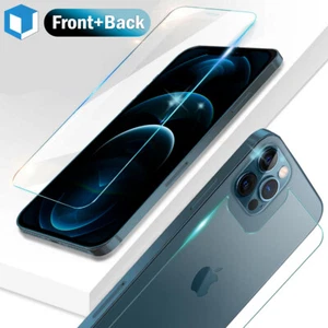 Für Apple iPhone 12/11 Pro Max Front & Rückseite 9H Hartglas Displayschutzfolie - Bild 1 von 19