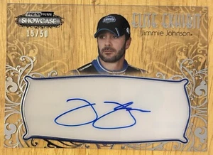2012 Press Pass Showcase Jimmie Johnson Elite Exhibit On Card Auto Autograph /50 - Picture 1 of 2