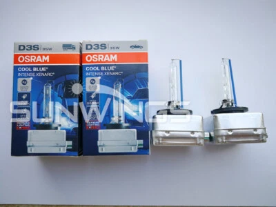 2PCS NEW PAIR OSRAM XENARC D3S 66340CBI Cool Blue 5500K HID XENON LIGHT BULB - Image 1 of 4