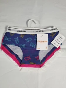 New CALVIN KLEIN Girls Panties UNDERWEAR SMALL (6/6X)  Three (3) Pack  - Picture 1 of 3