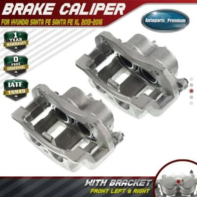 2x Pinza de freno delantera izquierda y derecha con soporte para Hyundai Santa Fe 07-09 13-18 Foto 1 de 4