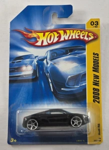 HOT WHEELS 2007 AUDI R8 - BLACK - 5 SPOKE RIMS - 2008 NEW MODELS- NEW IN PACKAGE - Picture 1 of 6