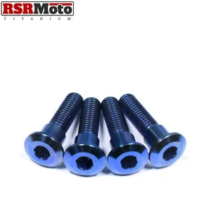 Suzuki RGV250 Titanium Rear Brake Disc Bolts, 1987-1998, All Models, Blue - Picture 1 of 3