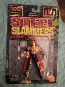 1999 WCW NWO KEVIN NASH STEEL SLAMMERS FIGURE. Never Been Opened - Picture 1 of 2