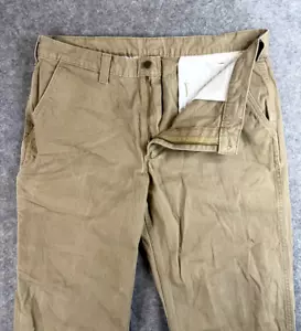 Carhartt Hose Herren 38x32 Khaki Braun Rugged Flex Canvas Relaxed Fit Pants - Bild 1 von 6