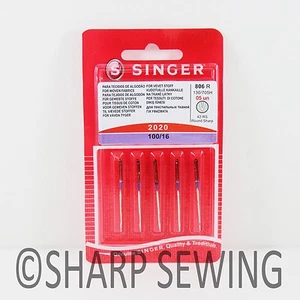 5 SINGER 2020 HOME SEWING MACHINE NEEDLES SIZE #16/100 15X1 HAX1 130/705H - Picture 1 of 1