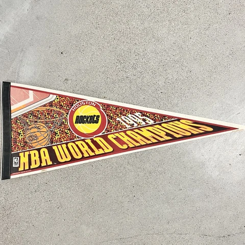 NBA Houston Rockets 1995 NBA World Champions Team Logo Pennant Wincraft Cover