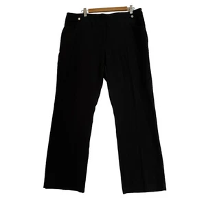 Crossroads Womens Dress Pants Size 16 Black Pockets Stud Feature Straight Leg - Bild 1 von 15