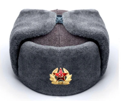 AUTÉNTICAS GORRAS DE INVIERNO SOVIÉTICAS USHANKA, SOLDADO DEL EJÉRCITO DE LA URSS, SOMBRERO DE PIEL RUSO 54-62 Foto 1 de 4