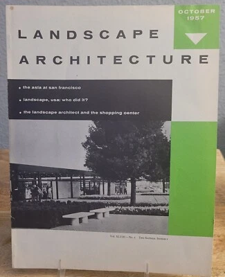 Landscape Architecture Vol XLVIII October 1957 No. 1 - Image 1 of 4