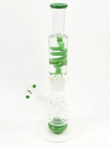 15" Schwere Glas Glycerin Freeze Bong Rauchen Wasserpfeife Shisha + 18mm Bowl - Bild 1 von 4