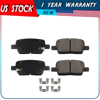 Pastillas cerámicas traseras resistentes a altas temperaturas de freno para Cadillac XT5 2017 4 piezas Foto 1 de 4