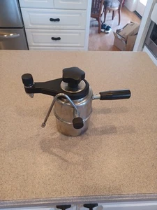 Vtg STAINLESS Italian Stovetop Espresso Cappucino Maker  - Picture 1 of 9