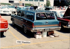 1965 AMC Ambassador 990 Station Wagon Heck Auto Show Foto 3,5x5 KOSTENLOSER VERSAND - Bild 1 von 2