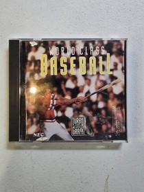 WORLD CLASS BASEBALL FOR TURBOGRAFX 16 TG-16 IN CASE WITH INSTRUCTIONS! *TESTED*