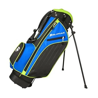  Bolsa de pie de golf ATS Junior para niños de 5 a 8 años, azul/lima Foto 1 de 4