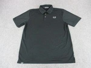 Dixxon Flannel Company Polo Shirt Mens Large Black Performance Golf O-Sport - Picture 1 of 10