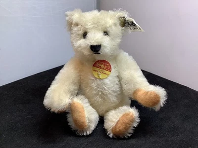 Vintage Steiff Light White Mohair Teddy Bear ￼Signed 0204/16 Ltd Ed Original - Image 1 of 4