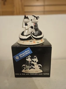 Vintage Warner Bros Looney Tunes Pepe Le Pew & Penelope Hochzeitstorte Topper - Bild 1 von 7