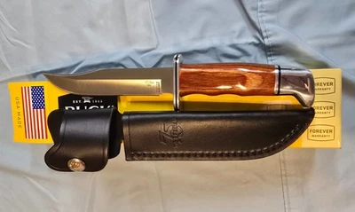 Buck Knives 119 75th Anniversary Cocobolo/Aluminum , NIB , Fixed Blade Knife - Image 1 of 4