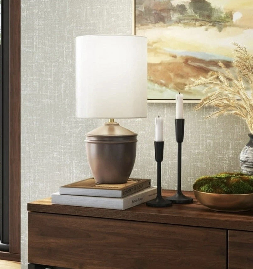 Juego de 2 mini lámparas de mesa de cerámica de umbral - gris/blanco - NUEVAS Foto 1 de 1