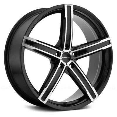 Vision 469 BOOST Wheels 16x7 (40, 5x108, 73.1) Black Rims Set of 4 Foto 1 de 3