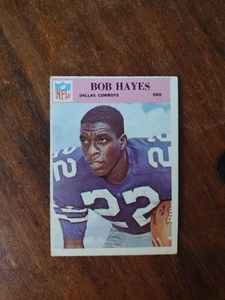 Philadelphia #58 1966 Bob Hayes novato Dallas Cowboys patio sin pliegues leer en muy buena condición - Imagen 1 de 3