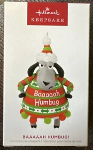 Hallmark “Baaaaah Humbug!” 2023 Sheep Keepsake Ornament Christmas New - Picture 1 of 3