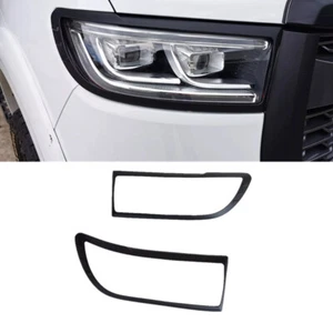 Matt Black Front Headlight Head Light Cover Trim For GWM Cannon Ute 2020-2025 - Picture 1 of 8