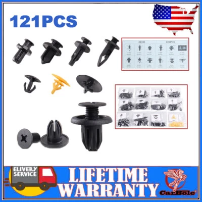 121 clips parachoques capó carrocería retenedor remache sujetador para Honda Acura EE. UU. Foto 1 de 4