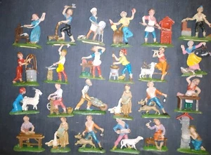 LOTTO 24 STATUINE PRESEPE RESINA SERIE DA 10 CM ITALY NUOVE FONDO DI MAGAZZINO - Foto 1 di 17