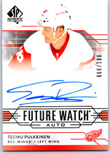 14-15 SP AUTHENTIC FUTURE WATCH ROOKIE AUTO - TEEMU PULKKINEN RC /999 #316