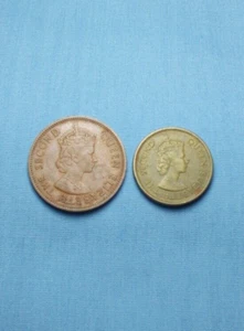 British Caribbean Territories Eastern Group 1965 2 Coins 1 Cent & 2 Cent (Lot B) - Picture 1 of 2