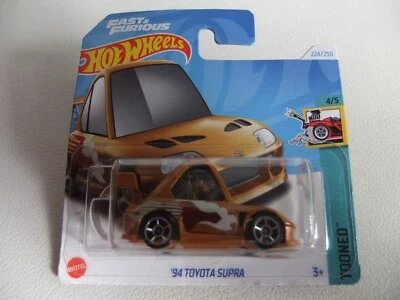HOT WHEELS '94 TOYOTA SUPRA FAST & FURIOUS TOONED 2024 NUOVO BLISTERATO - Immagine 1 di 3