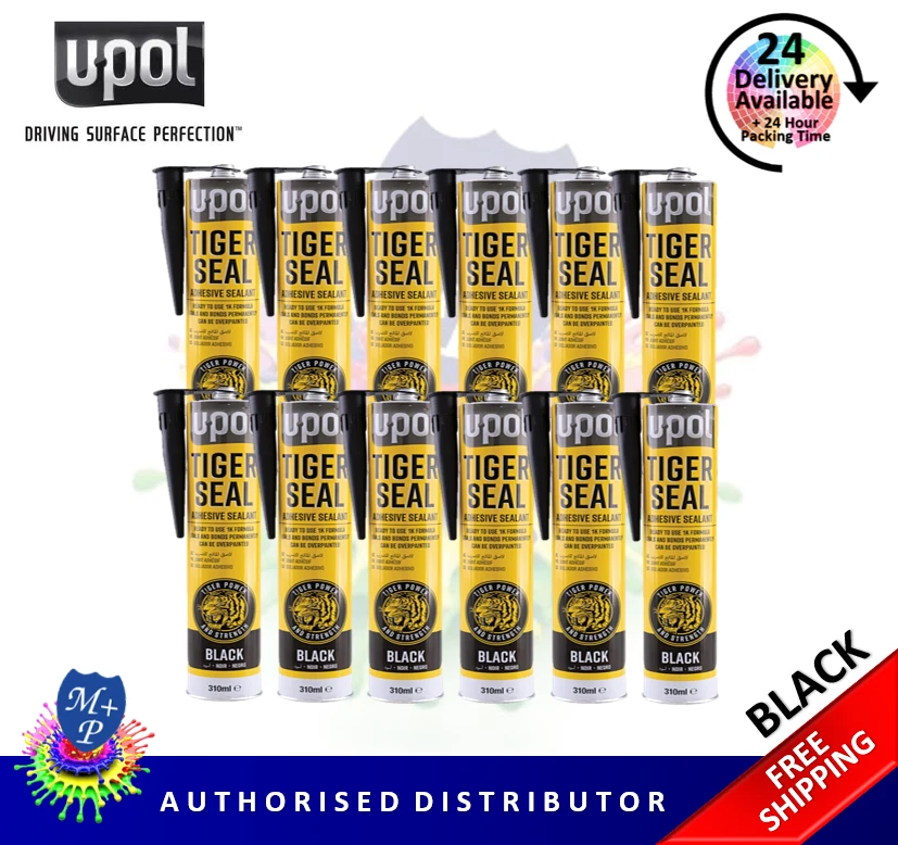 Sellador sellador adhesivo PU Tiger Seal U-POL 310 ML - NEGRO x 12 Foto 1 de 1