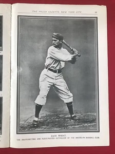 Police Gazette June 14, 1913 Zack Wheat - Picture 1 of 6