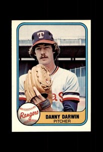 1981 FLEER BASEBALL CARD TEXAS RANGERS #632 DANNY DARWIN