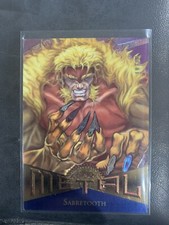 2021 Upper Deck Marvel X-Men Metal Universe 1995 buyback Sabertooth 01/10. Rare!