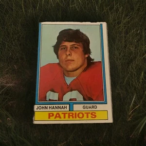 1974 Topps John Hannah #383 Rookie RC Patriots - Foto 1 di 6