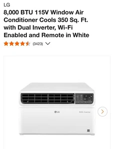 LG - 8,000 BTU ENERGY STAR High Efficiency Dual Inverter Air Conditioner - Picture 1 of 1