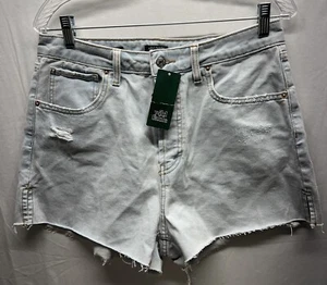 Women’s Wild Fable Super High Rise Cut Off Denim Shorts Light Wash 10 NWT - Picture 1 of 7