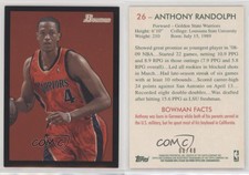 2009-10 Bowman '48 Black /48 Anthony Randolph #26