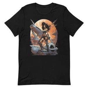 Space Pirate Beauty Unisex T-Shirt - Bild 1 von 6