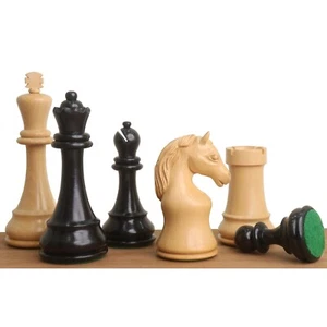 Piatigorsky Cup Reproduziertes Schachspiel- Nur Schachfiguren- Ebenholz - 5″ Kön - Bild 1 von 9