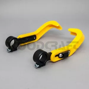 WOODCRAFT RACING HAND / BRAKE AND CLUTCH LEVER GUARD ASSEMBLY - YELLOW - Picture 1 of 5