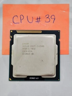 2.7 Ghz 2nd Gen Intel Core i5-2500S Quad-Core Processor SR009 Socket LGA1155 #39 - Image 1 of 2