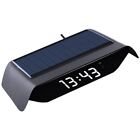 Vehicle Time & Temperature Display Noctilucence Solar Powered Dashboard Clock